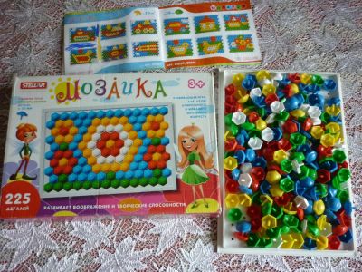 Лот: 3211105. Фото: 1. Мозаика - 225дет. + пазл большой... Детские настольные игры