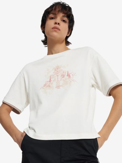 Лот: 24869215. Фото: 1. Футболка женская Li-Ning, Бежевый. Другое (спортивная одежда)