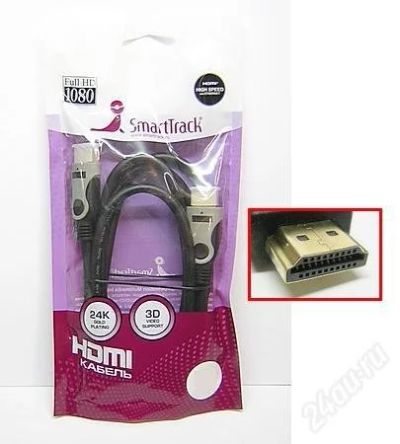 Лот: 2417787. Фото: 1. Кабель HDMI 3м SmartTrack - новый... Шлейфы, кабели, переходники