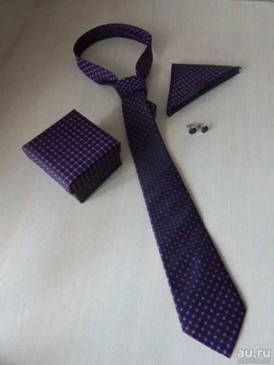 Лот: 10011850. Фото: 1. Набор галстук, коробка, платок... Галстуки
