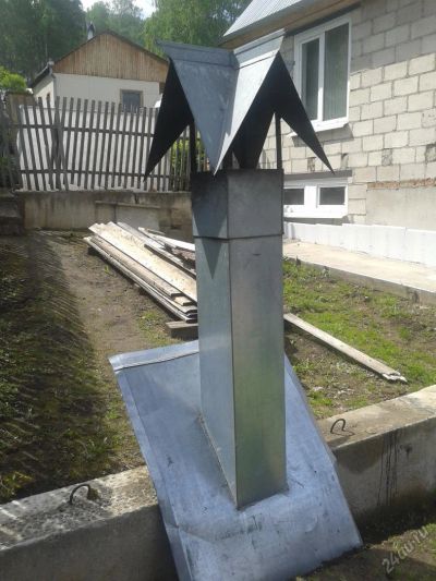 Лот: 5635616. Фото: 1. Кожух печной трубы, оцинкованный. Дымоходы