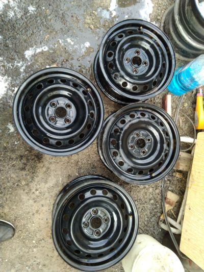 Лот: 15129423. Фото: 1. R15 4x100 toyota диски 4шт. Диски