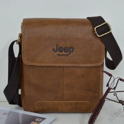 Лот: 5687526. Фото: 1. Мужская сумка JEEP натуральная... Сумки