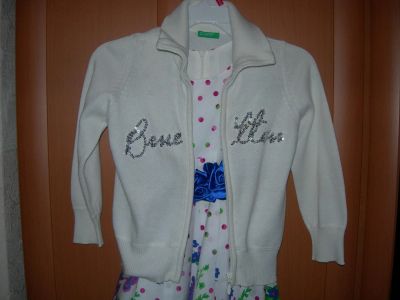 Лот: 5491475. Фото: 1. Кофточка д/девочки " Benetton... Свитера, худи, толстовки
