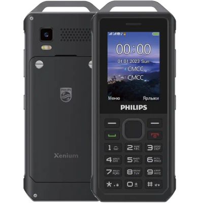 Лот: 22027416. Фото: 1. Телефон Philips Xenium E2317 Темно-серый. Кнопочные мобильные телефоны