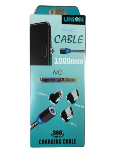 Лот: 19038668. Фото: 1. Кабель micro USB магнитный Union... Зарядные устройства, блоки питания, адаптеры сетевые для смартфонов