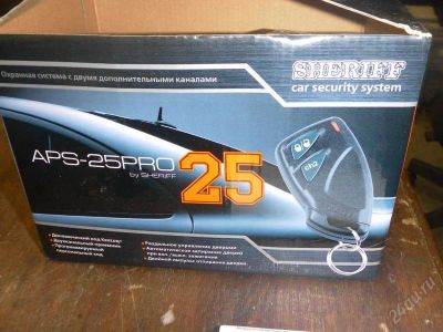 Лот: 2415994. Фото: 1. sheriff aps 25pro + два злектрозамка. Автомобильные сигнализации