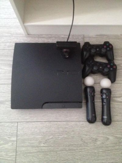 Лот: 6477029. Фото: 1. Sony Playstation 3 Slim (PS3... Игровые приставки, консоли