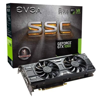 Лот: 10357377. Фото: 1. Видеокарта EVGA GeForce GTX 1060... Видеокарты