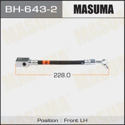 Лот: 18590404. Фото: 1. Шланг тормозной masuma n- front... Тормозная система