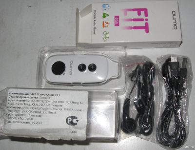 Лот: 15179607. Фото: 1. мп3 плеер mp3 qumo fit 8 gb. Плееры