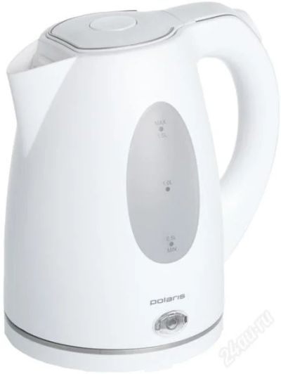 Лот: 2331337. Фото: 1. Чайник Polaris PWK1574CL белый... Чайники, кофемашины, кулеры