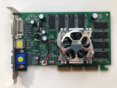 Лот: 25255838. Фото: 1. AGP 256Mb Sparkle GeForce FX5500... Видеокарты