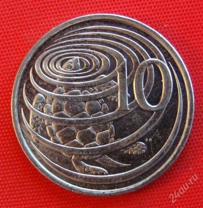 Лот: 1581832. Фото: 1. (№583) 10 центов 1996 (Каймановы... Америка