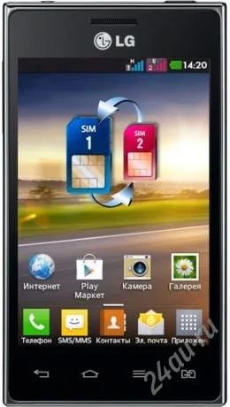 Лот: 2539639. Фото: 1. LG E615 Optimus L5 Dual Black. Смартфоны