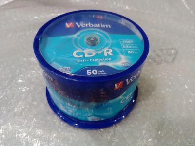 Лот: 17235293. Фото: 1. Cd-r Verbatim Extra Protection. CD, DVD, BluRay