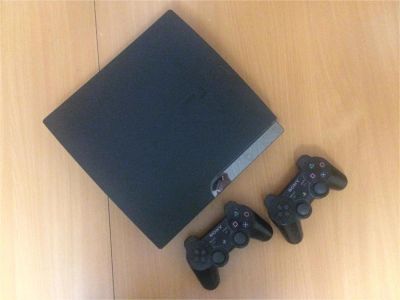 Лот: 6843900. Фото: 1. Ps3 slim 320gb[прошита Rogero... Игровые приставки, консоли