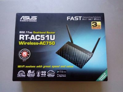 Лот: 16454916. Фото: 1. wi-fi роутер asus rt-ac51u. Маршрутизаторы (роутеры)
