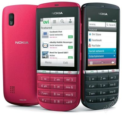 Лот: 2384118. Фото: 1. Сотовый телефон Nokia 300 Asha... Кнопочные мобильные телефоны