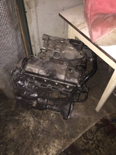 Лот: 17075254. Фото: 1. Двигатель Mazda demio dw3w 1998. Двигатель и элементы двигателя