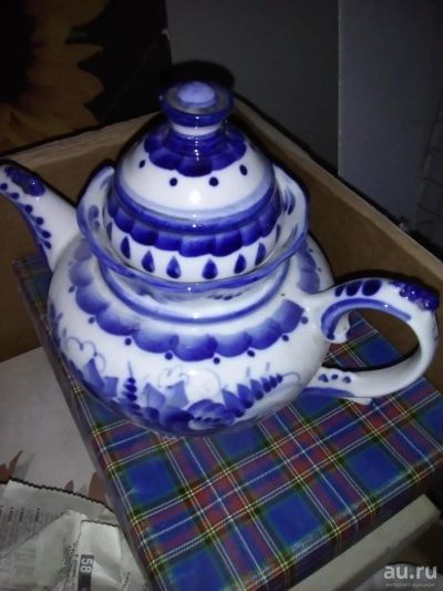 Лот: 830676. Фото: 1. чайник заварник гжель. Чайники, заварники, турки