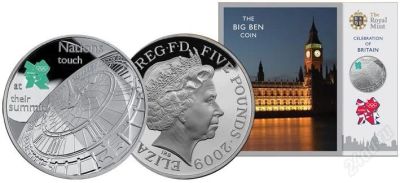 Лот: 904556. Фото: 1. Великобритания 5 фунтов, 2009... Великобритания и острова