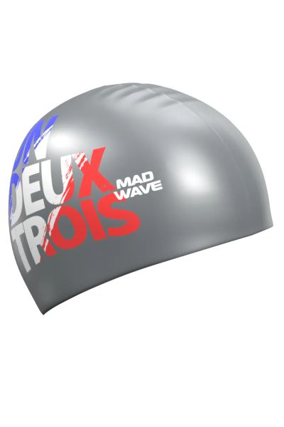 Лот: 22353737. Фото: 1. Силиконовая шапочка Mad Wave UN-DEUX-TROIS... Плавание