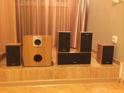 Лот: 3703641. Фото: 1. Sven 5.1 HA-1400T Beech Home Theater... Акустические системы