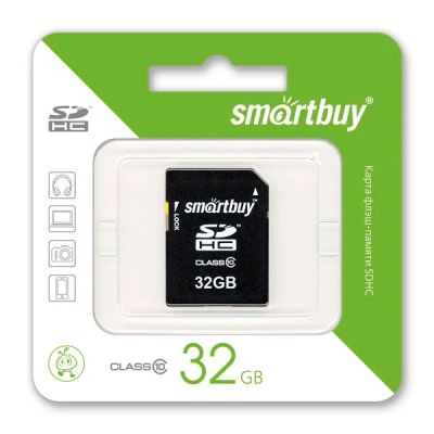 Лот: 10027349. Фото: 1. 32GB Карта памяти SDHC Smart Buy... Карты памяти