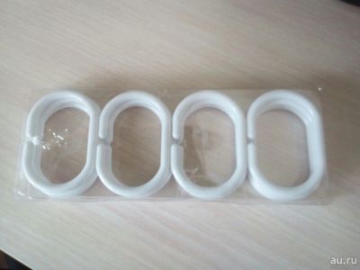 Лот: 9670601. Фото: 1. Новые кольца для шторы в ванной. Шторы для ванной