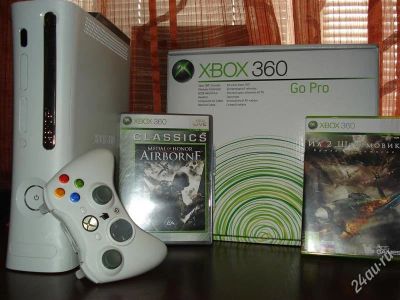 Лот: 947076. Фото: 1. XBOX 360 pro с рубля. Игровые приставки, консоли