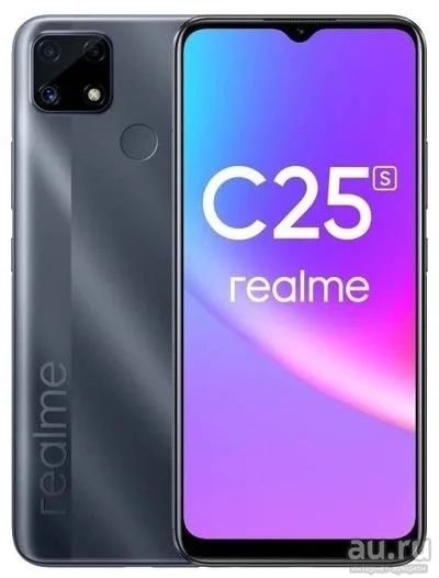 Лот: 18359470. Фото: 1. Realme C25S 4/128Gb серый, дисплей... Смартфоны