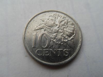 Лот: 7165743. Фото: 1. Тринидад и Тобаго 10 центов 1990. Америка