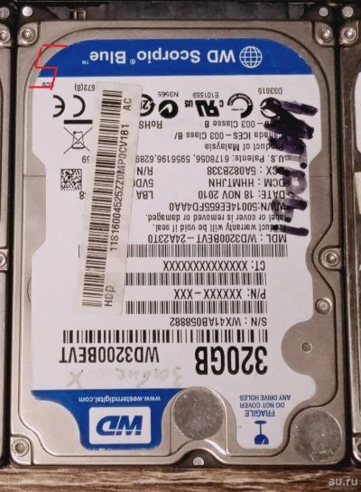 Лот: 18229776. Фото: 1. HDD № 5. Жёсткие диски (HDD)