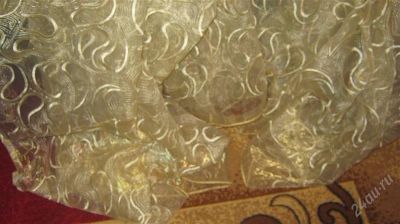 Лот: 2433179. Фото: 1. Органза с вышивкой,с рубля. Шторы, тюль