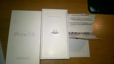 Лот: 8218136. Фото: 1. Коробка для iPhone 5s 16 Gb. Коробки, инструкции
