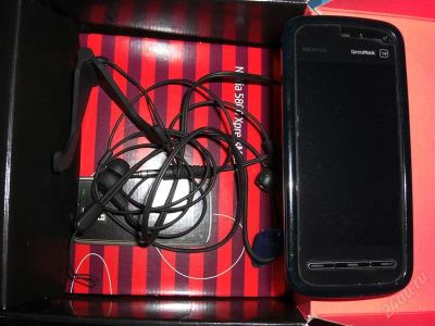 Лот: 1376735. Фото: 1. Nokia 5800 blue. Смартфоны