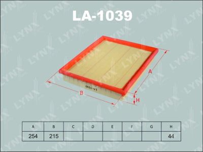Лот: 13356893. Фото: 1. Lynx LA-1039 Воздушный фильтр. Расходные материалы