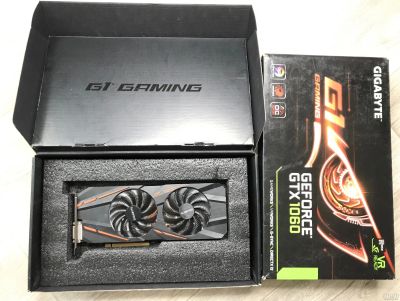 Лот: 13723411. Фото: 1. GeForce GTX 1060 G1 Gaming 6G... Видеокарты