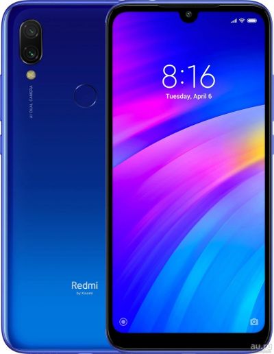 Лот: 13863249. Фото: 1. Новый Xiaomi Redmi 7 3/32 ГБ Blue... Смартфоны