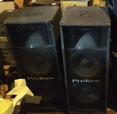 Лот: 23493773. Фото: 1. Акустическая система ProTone неисправная. Активные акустические системы