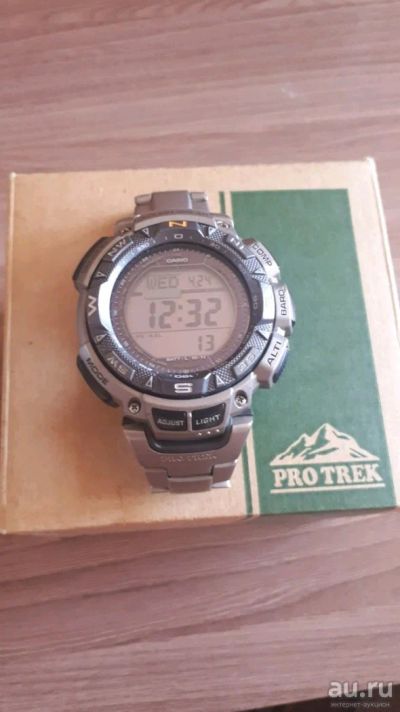Лот: 13639607. Фото: 1. Часы Casio pro-trek prg-240T-7ER. Оригинальные наручные часы