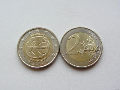 Лот: 13513224. Фото: 1. Нидерланды 2 евро 2009 " 10 лет... Европа