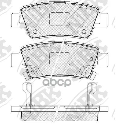 Лот: 25057781. Фото: 1. Тормозные Колодки Honda C-Rv Iii... Тормозная система