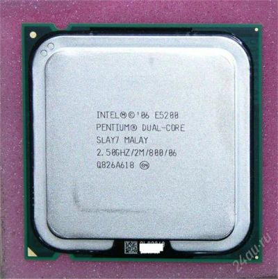 Лот: 1411244. Фото: 1. Intel Pentium Dual Core E5200. Процессоры