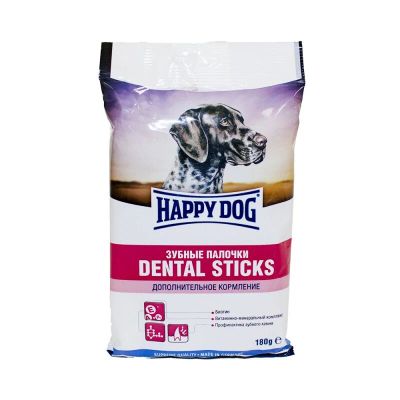 Лот: 10400778. Фото: 1. лакомство Happy Dog Зубные Палочки... Корма