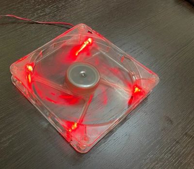 Лот: 21513120. Фото: 1. LED (красный) вентилятор (кулер... Системы охлаждения