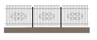 Лот: 13145221. Фото: 1. Забор металлический ЗМ-10. Ворота, заборы, шлагбаумы
