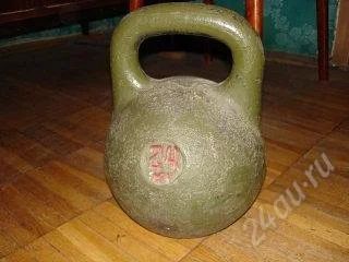 Лот: 883595. Фото: 1. гиря 24 кг. спешите их быстро... Гири
