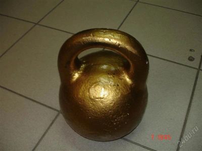 Лот: 1065754. Фото: 1. Золотая гиря 32 кг. Гири